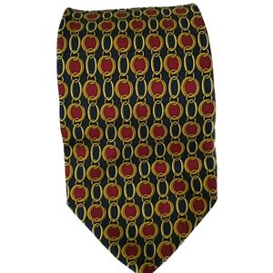 Barney's New York navy and maroon silk tie